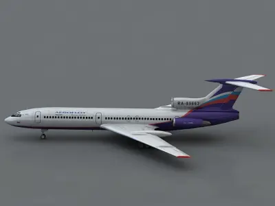 Tu 154m 3D model