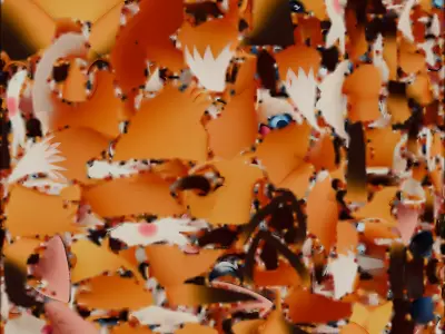 Cute Cartoon Fox 3D Model Low-poly 3D model