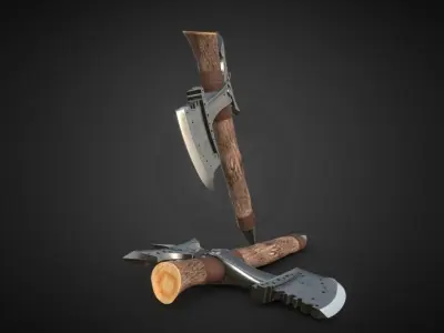 tomahawk Low-poly 3D model