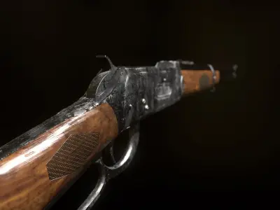 Winchester Model 1894 Low-poly 3D model