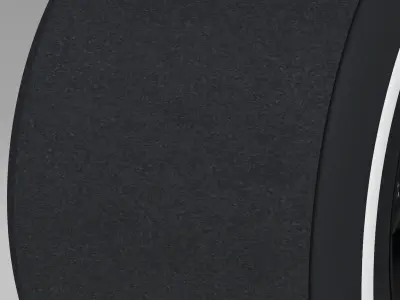 enkei medium rear tyre Low-poly 3D model