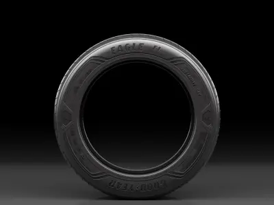Tire R17 - Goodyear Eagle F1 Asymmetric 3 3D model
