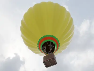 Hot Air Balloon  Low-poly 3D model