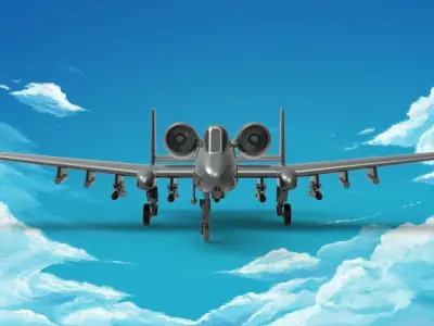 Fairchild Republic A-10 Thunderbolt II 3D model