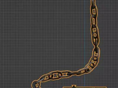 Medieval Shackles Free low-poly 3D model