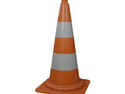 Traffic Cone Free low-poly 3D model