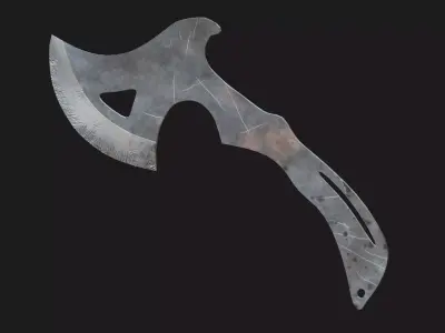 Tactical Throwing Axe Free low-poly 3D model