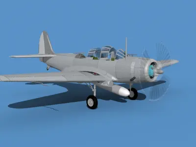 Douglas TBD-1 Devestator V00 3D model