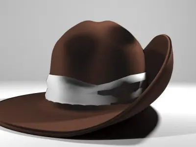 Hat - Slouch 3D model