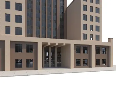 Commercial Building-015 Office Tower 3D model
