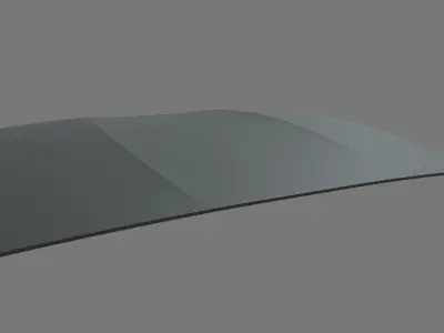 Car Bonnet 010 Low-poly 3D model
