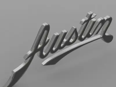 austin logo 3D model