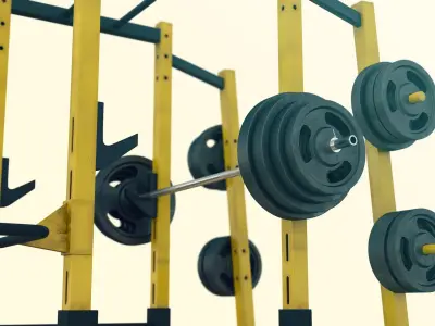 Crossfit Rack 3D model