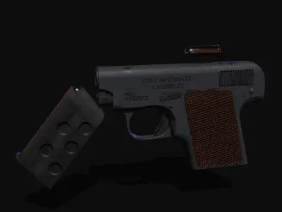 Gun Colt Free low-poly 3D model