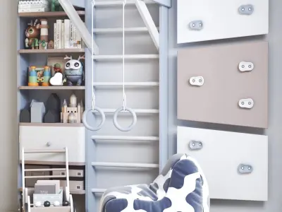 Furniture for nursery 21 3D model