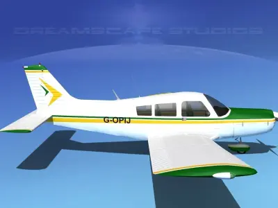 Piper PA-28-235 Cherokee V14 3D model