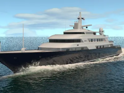Limitless Superyacht Dynamic Simulation 3D model