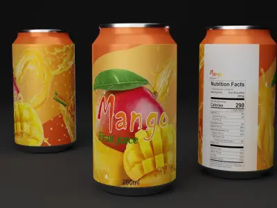 Fruit energy drink 3D model