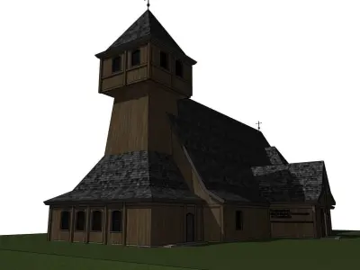 Sanctuary of the Mother of God Shell 3D model