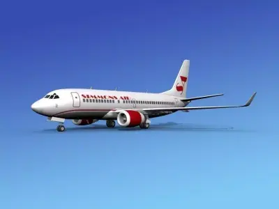 Boeing 737-700ER Simmons Charter 3D model