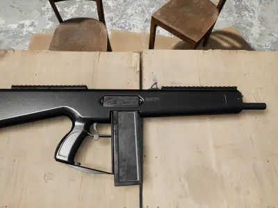 AA-12 3D Model Shotgun Low-poly 3D model