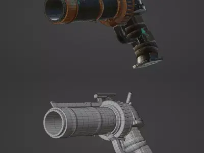High quality Jinx Gun Free low-poly 3D model