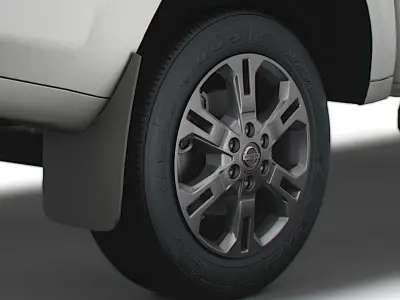 Nissan Navara Tekna 2021 wheel 3D model