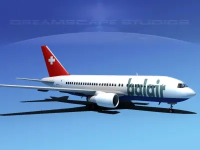 Boeing 767-100 Balair 3D model