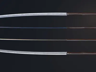 Dacian Falx Low-poly 3D model