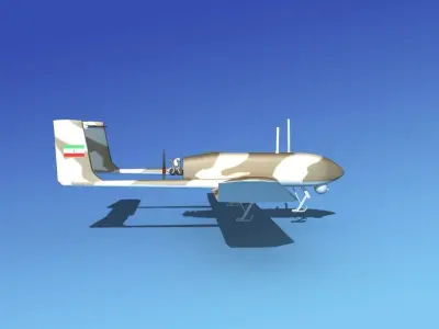 Mohajer 4 Drone V06 3D model