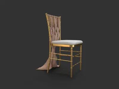 Event Chiavari Chairs Gold 3D model
