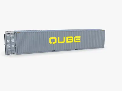 40ft Shipping Container Qube v1 3D model