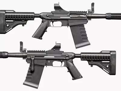 M26 MASS SHOTGUN RIGGED Low-poly 3D model