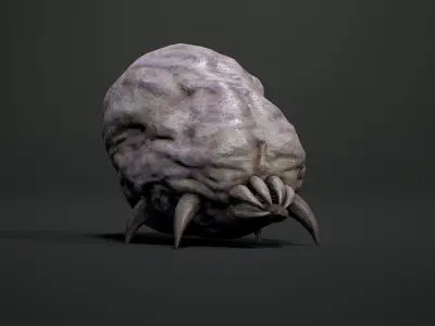 Land Larva3 - Game Ready Low-poly 3D model Low-poly 3D model