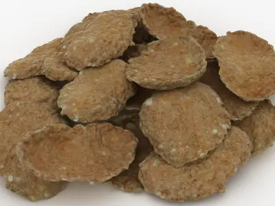 Whole Grain Cereal Pile 3D model
