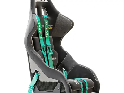 sparco pro 2000 racing seat 3D model