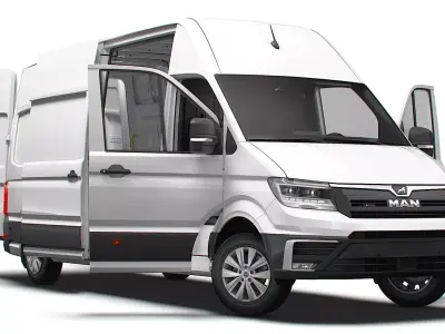 MAN TGE Van LWB SHR HQInterior 2025 3D model