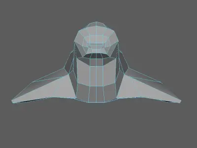 Low Poly Seal in polygonal form Free low-poly 3D model