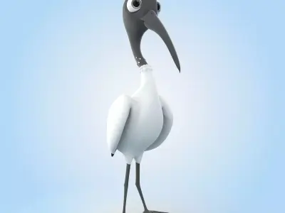 Ibis Bird 3D model