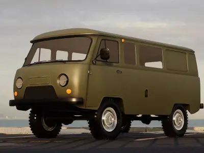 Panelvan Levo 374 - Unreal Engine Project Low-poly 3D model