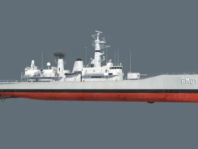 Condell class frigate 3D model