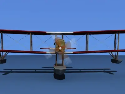 Airco DH-4 V05 Bush Seaplane 3D model