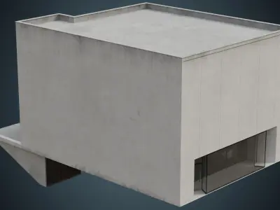 Building 9B Low-poly 3D model
