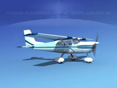 Cessna 175 Skylark V04 3D model