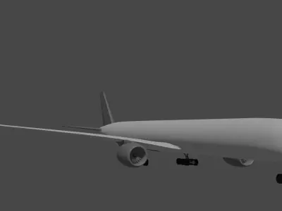 Airbus A350 Free low-poly 3D model