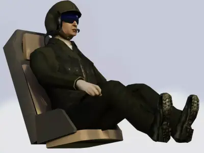 Military Pilot 3D model