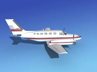 Cessna 441 Conquest II V09 3D model