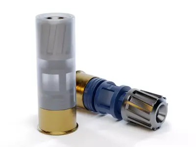 Rifled Slug Shotgun Ammo 3D model