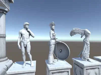 Ancient Greek City Pack I 33 GameReady Assets Low-poly 3D model