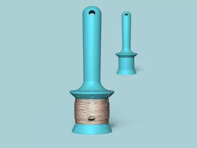 Hand Fishing Line Holder - Simple Handreel 3D print model